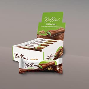 Bellini Cream-filled Chocolate with biscuits Pistachio